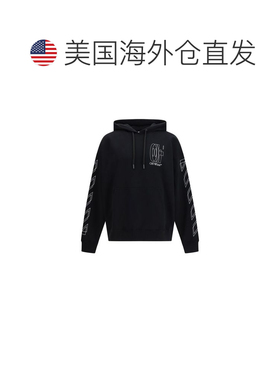 自营off-whiteOff- Cotton Men's Sweatshirt - black 美国奥莱直