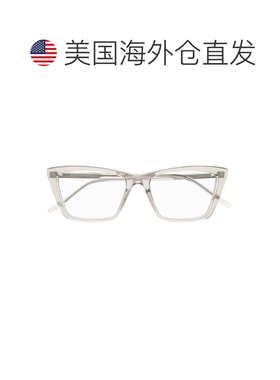 自营saint laurent透明SL 737云母醋酸纤维太阳镜-白色 美国奥莱