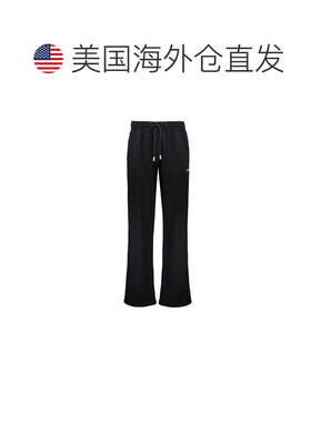 自营off-whiteOff- Cotton Casual Men's Pants - black 美国奥莱
