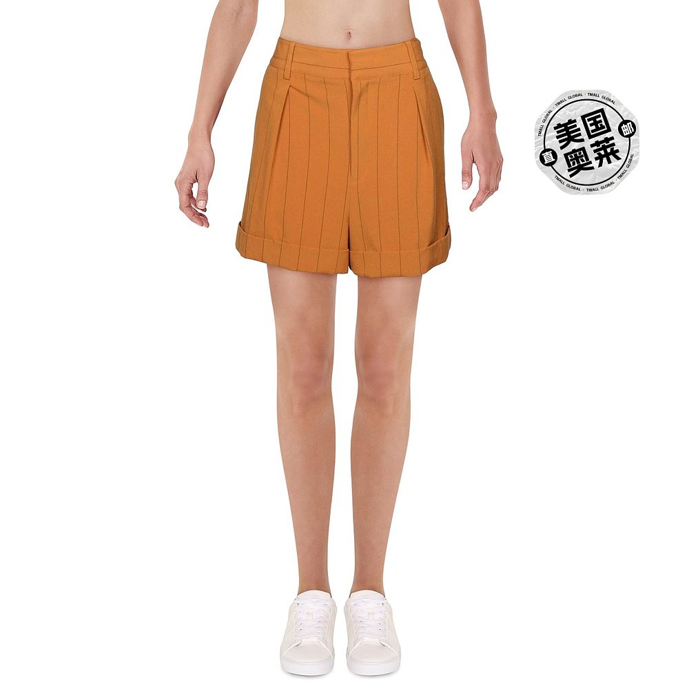 danielle bernsteinWomens Pleated Polyester Dress Shorts - ha - 图0