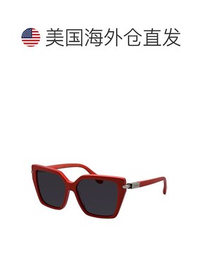 自营Salvatore Ferragamo SF 1106S 600 57mm女式蝴蝶太阳镜-红色