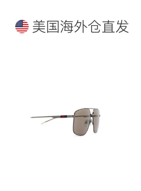 1h可退 美国直邮潮奢 Gucci 古驰 男士 几何框太阳镜 GG1676S