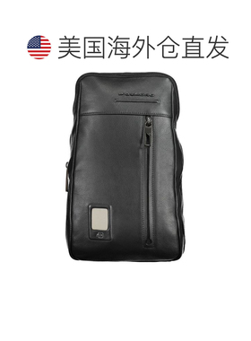 自营Piquadro Leather Mens Shoulder Men's Bag - black 美国奥
