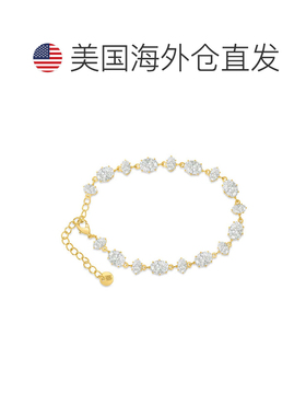 自营Bruno Magli Michela Gold Bracelet, Diamante - white 美国