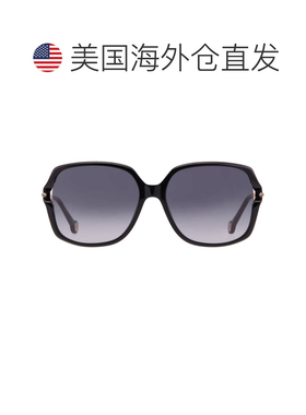 自营Carolina Herrera Grey Shaded Butterfly Ladies Sunglasses