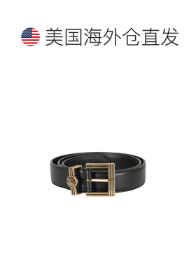 自营etro黑色硬币徽标皮带-黑色 美国奥莱直发