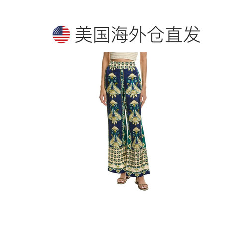 自营tyler boe Gianna Silk-Blend Pant - green 美国奥莱直发 - 图1