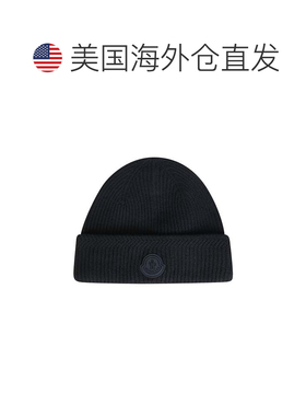 自营moncler罗纹针织无毛线衣-黑色 针织帽 美国奥莱直发