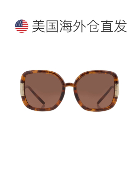 自营Tory Burch Solid Brown Square Ladies Sunglasses TY9063U