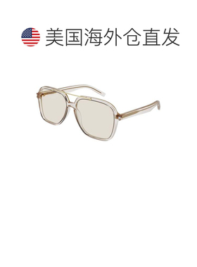 自营saint laurentSl 545方形镜框太阳眼镜-白色 美国奥莱直发