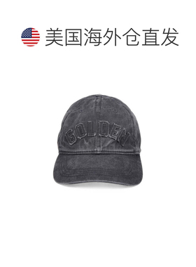 自营golden goose汲取复古灵感的六排片帽子，饰有刺绣细节-灰色