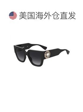 自营Moschino Sunglasses Square Full Rim, Havana Frame And Gr