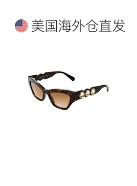 自营swarovski施华洛世奇女士SK602153-Y 53mm太阳镜-棕色 美国奥