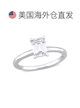 美国直邮自营Mimi & Max 1 克拉 DEW 八角形莫桑石单石订婚戒指