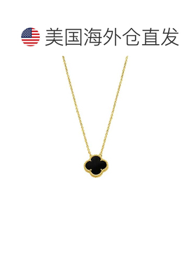 自营 adornia14k 镀金黑花项链 玫瑰金 - 黑色 美国奥莱直发吊坠