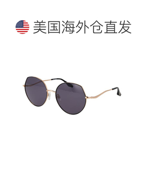 自营Trussardi Metal Women's Sunglasses - black 美国奥莱直发