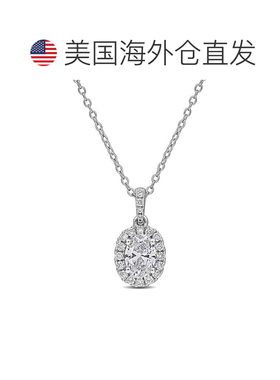 自营mimi & maxCreated Forever Lab-Grown Diamond Halo Necklac