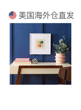 自营Safavieh 彩色基石 裱框壁画 - 黄色/蓝绿色 美国奥莱直发
