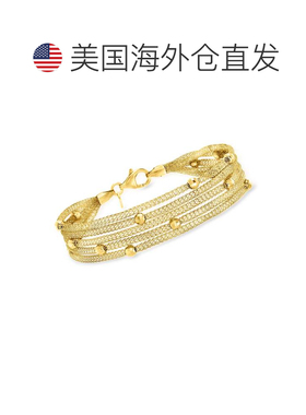 自营Ross-Simons Italian 18kt Gold Over Sterling Multi-Strand