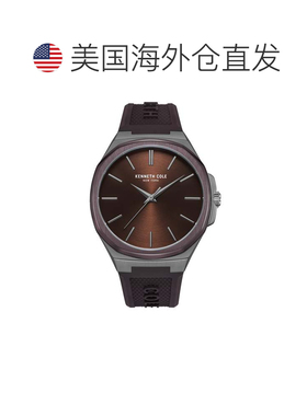 自营Kenneth Cole Men's Classic mm Quartz Watch - brown 美国