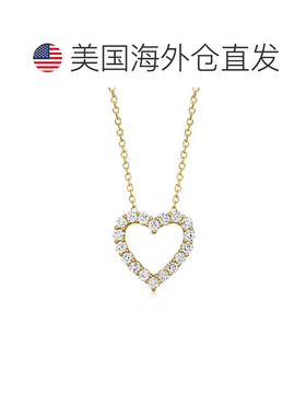 自营Ross-Simons Lab-Grown Diamond Heart Pendant Necklace in