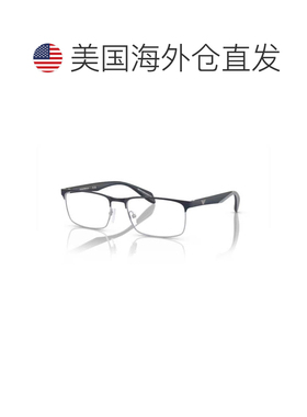自营emporio armani0ea1149 Rectangular Metal Frame Sunglasses