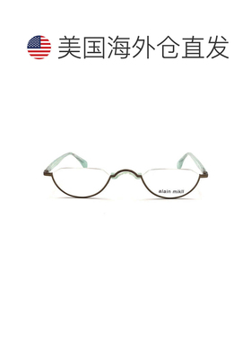 自营alain mikli绿色A0123赛璐珞半框眼镜-红色 美国奥莱直发