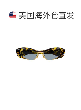 自营bottega venetaBv1387s Bold猫眼太阳镜-黑色 美国奥莱直发