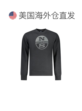 自营North Sails Cotton Men Men's Sweatshirt - black 美国奥莱