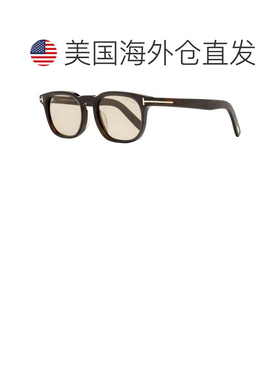 自营Tom Ford男士底部合身太阳镜TF1122-D 52E深色哈瓦那52mm-52e