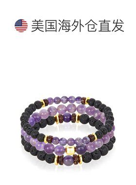 自营 Crucible Los Angeles 3 件装紫水晶、熔岩、木材和黄金赤铁