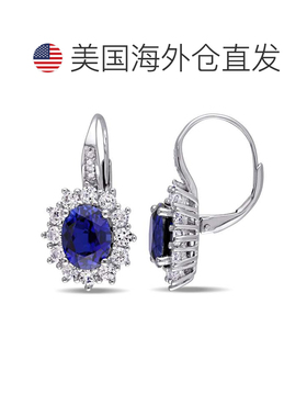自营mimi & max8.06 CT TGW 打造 925 纯银蓝色和白色蓝 美国奥