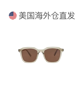 自营saint laurent方形框醋酸酯太阳镜-黄-黄-棕色 美国奥莱直发