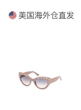 自营Guess Resin Women's Sunglasses - beige 美国奥莱直发
