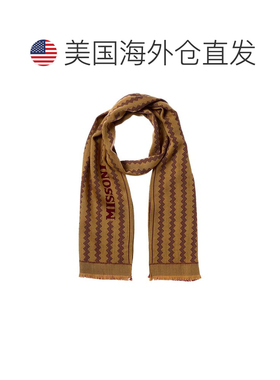 自营missoni米索尼羊毛围巾-黄色 美国奥莱直发