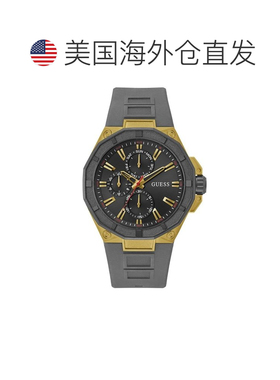 自营Guess Men's R2 Black Dial Watch - black 美国奥莱直发