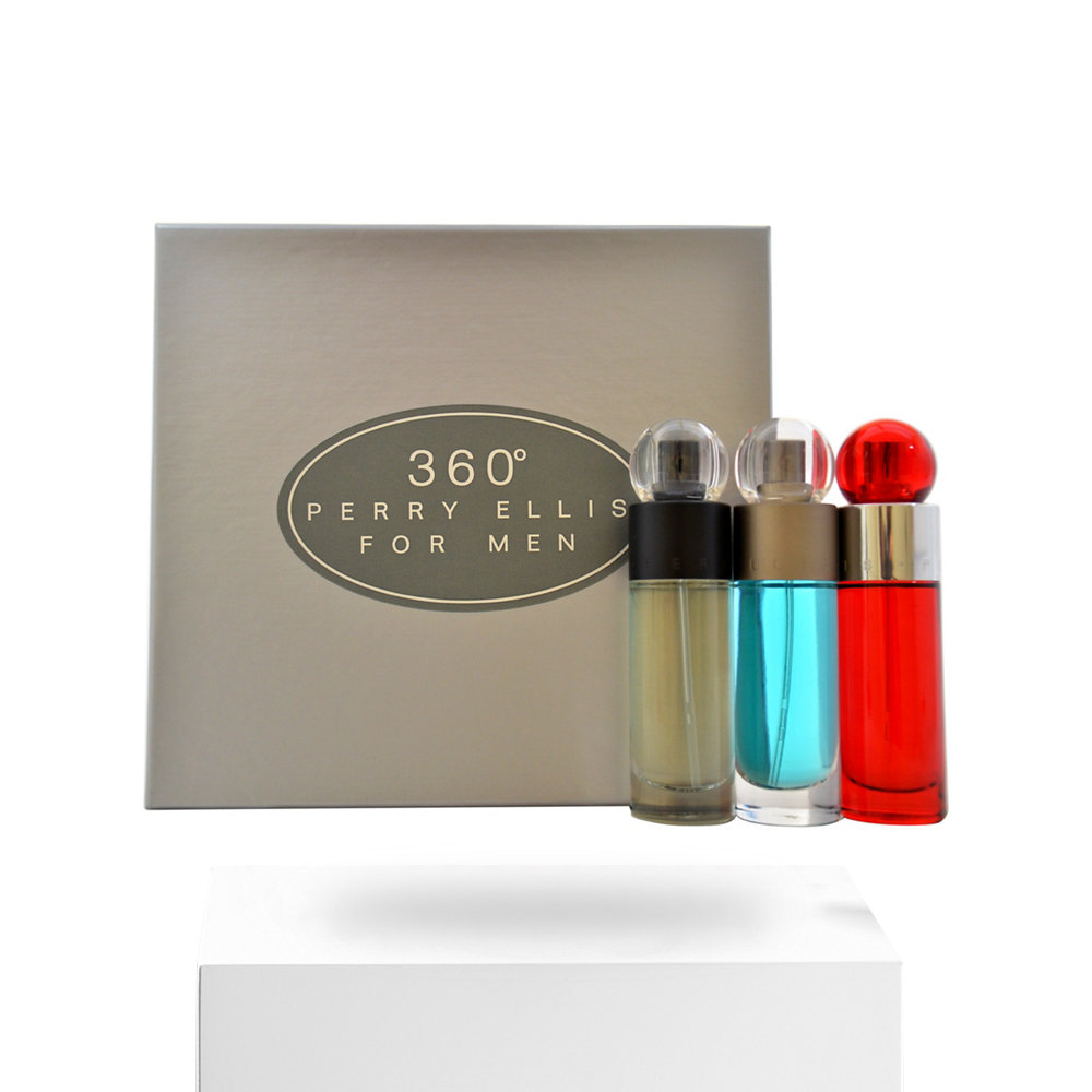 天猫国际美国直购【美国仓直邮】Perry Ellis男士香水礼盒套装 EDT3