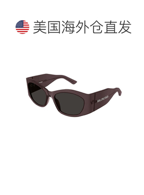 自营balenciagaBB0329S 004透明深色紫褐色/灰色-透明深色Muave
