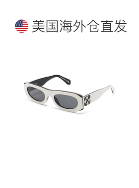 自营off-white米白色太阳镜椭圆形全边，哈瓦那框架和棕色镜片Oer
