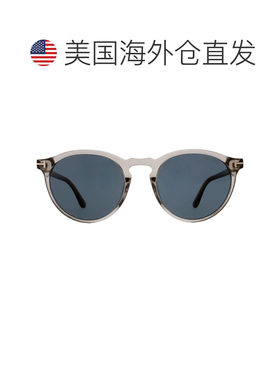 自营Tom Ford Aurele蓝色椭圆形男士太阳镜FT0904 57v 52 - multi