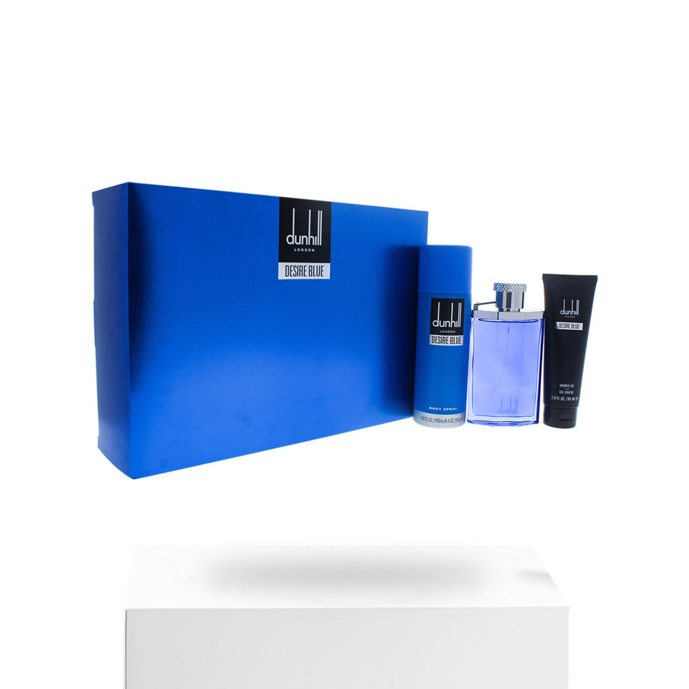 天猫国际美国直购美国直邮Alfred Dunhill登喜路蓝色欲望男士香水礼盒套装3件套3