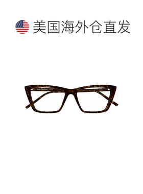 自营saint laurent哈瓦那SL 737云母醋酸纤维太阳镜-白色 美国奥
