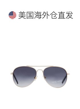 自营Nine West NW 23 478 GLD Smoke Pilot Ladies Sunglasses 10