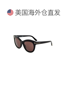 自营Tom Ford女士53毫米太阳镜-黑色 美国奥莱直发