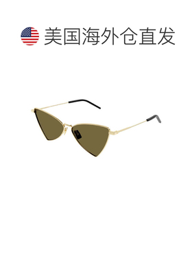 自营saint laurentSL303 JERRY 002黑色/黑色-金色 美国奥莱直发