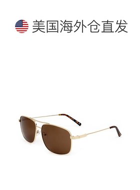 自营Guess Men's Factory 59mm Sunglasses - gold 美国奥莱直发