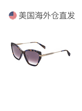 自营rag & boneRag&Bone女式54毫米蓝色哈瓦那太阳镜-蓝色哈瓦那