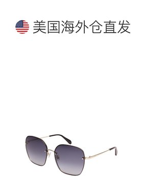 自营Fossil Women's Lorena Square Sunglasses - black 美国奥莱