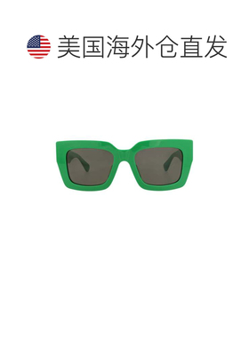美国直邮自营bottega veneta方形框再生醋酸盐太阳镜-绿色绿色绿