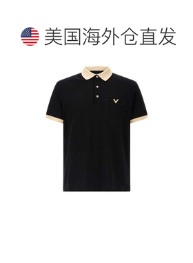 自营Valentino Garavani Men's Valentino Polo Shirt - black 美